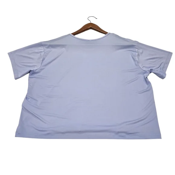 UNDER ARMOUR UA Motion Loose Women's Short Sleeve Shirt, Light Blue, Size Medium - Picture 7 of 11